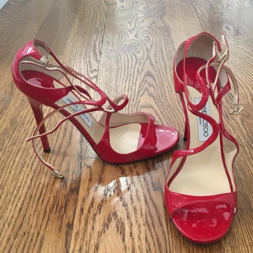 Red Jimmy Choo Lance